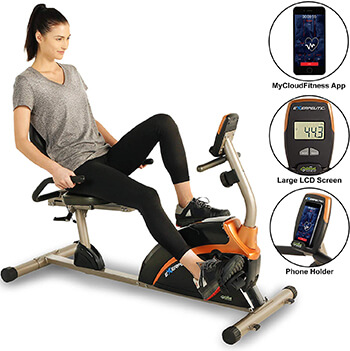 EXERPEUTIC 900XL Capacity Recumbent Exercise Bike