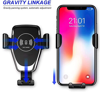 LINGLONGAN Car Phone Mounts Wireless Charger