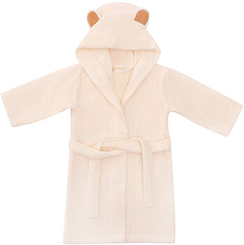 Natemia Extra Soft Bamboo Hooded Bathrobe for Kids
